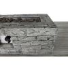 Fiber Reinforced Concrete Propane/Natural Gas Fire pit table(Cast Stone)