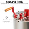 VEVOR Manual Honey Extractor, 3 Frames Honey Spinner Extractor, Stainless Steel Beekeeping Extraction, Honeycomb Drum Spinner with Lid