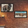 Trendy Decor 4U "The Boss of the Bison Herd" Framed Wall Art for Living Room, Wall Art Print for Home Decor, Bedroom Wall Art by Cindy Jacobs