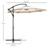 Outdoor beach umbrella /Cantilever Umbrella (Swiship-Ship)(Prohibited by WalMart)