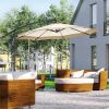 Outdoor beach umbrella /Cantilever Umbrella (Swiship-Ship)(Prohibited by WalMart)