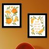 Trendy Decor 4U "Sunshine on My Mind- Oranges" Framed Wall Art for Living Room, Wall Art Print for Home Decor, Bedroom Wall Art by House Fenway