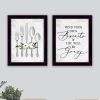 Trendy Decor 4U "Ready to Dine Humor" Framed Wall Art for Living Room, Wall Art Print for Home Decor, Bedroom Wall Art by Lettered & Lined